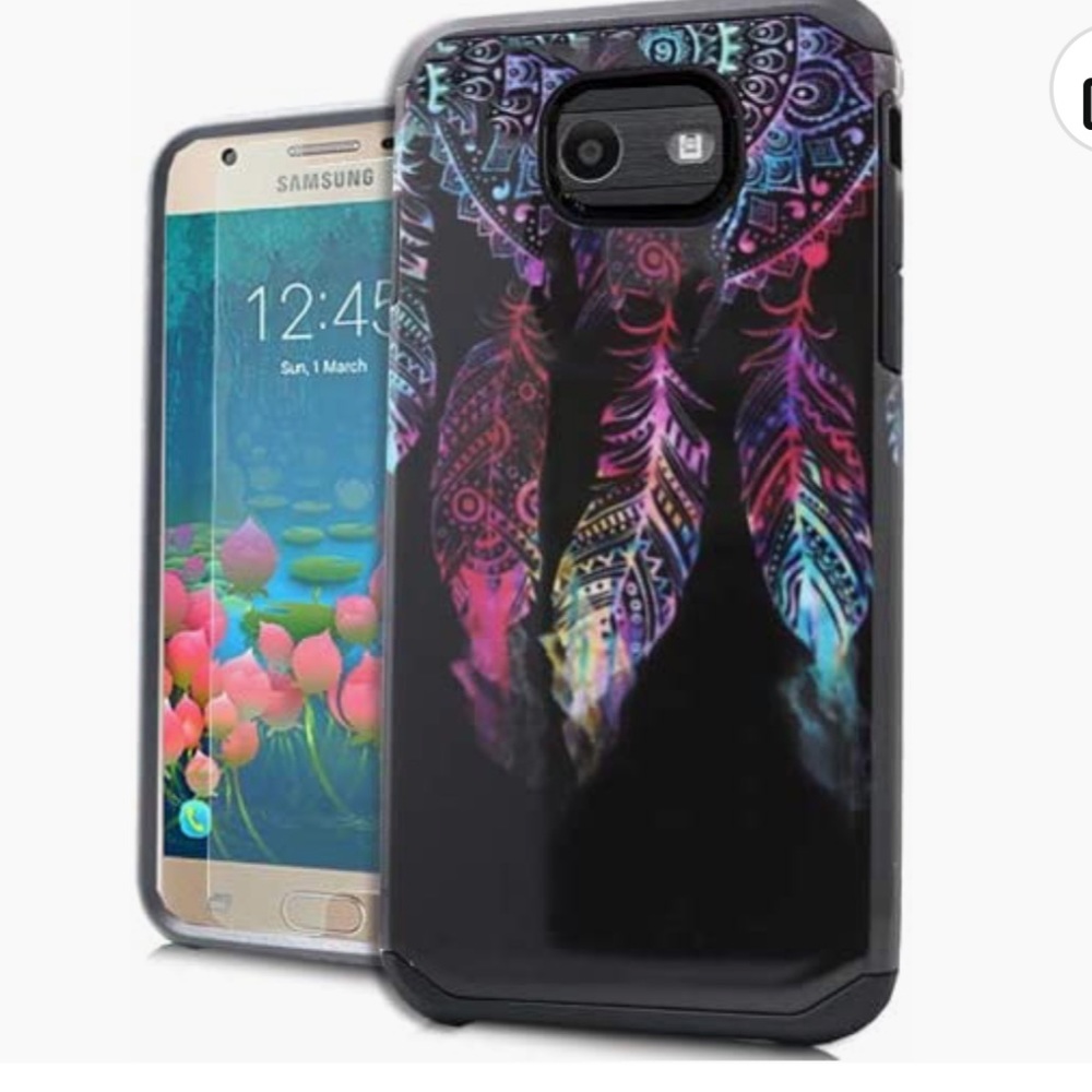 TJS Phone Case Dual Layer Hybrid Shockproof Cover